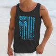 Country Life Outfitters Blue Camo American Flag Black Men Tank Top