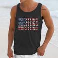 Distressed Usa Wrestling Gift American Flag Gift Men Tank Top