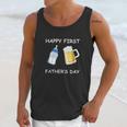 Happy First Fathers Day Funny Emoji Men Gift Men Tank Top