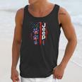 Jeep Dog Paw Print American Flag 4Th Of July Pet Car Lover Gift Men Tank Top