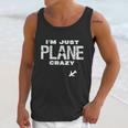 Im Just Plane Crazy Funny Dad Pilot Aviation Flying Men Tank Top