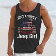 Just A Simple Jeep Girl American Flag 4Th Of JulyMen Tank Top