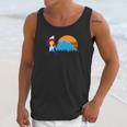 Retro Bigfoot Sun Mountain Colorado State Flag Shirt Gift Men Tank Top