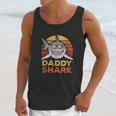 Retro Daddy Shark Design Funny Fathers Day Gift Dad Men Tank Top