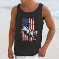 Rodeo Bull Rider Patriotic American Usa Flag For Cowboys Men Tank Top