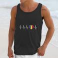 Romanian Heartbeat I Love Romania Heart Flag Men Tank Top