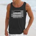 Square Body Chevy Gmc Truck And American Flag Men Tank Top