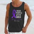 I Wear Purple For My Dad Alzheimer Disease Awareness Men Tank Top