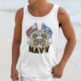 Double Flag Usn Navy Men Tank Top