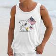 Snoopy And Woodstock Holding American Flag 4Th Of July Men Tank Top