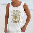 Usmc Veteran I Am The Storm Gold Effect Men Tank Top