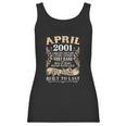 20Th Birthday Decoration April 2001 Men Women 20 Years Old Women Tank Top