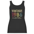 Womens 36 Years Old Gifts Vintage 1986 Limited Edition 36Th Birthday Women Tank Top