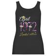 April 1972 Tee - 50 Years Old Floral 1972 50Th Birthday Gift Women Tank Top