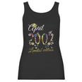 April 2002 20 Years Old Sunflower Floral 20Th Birthday Gift Women Tank Top