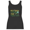 Blu Magnolia Co Boys Tractor Will Trade Sister For Tractor Women Tank Top