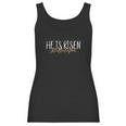 Christian Easter Glitter Tee He Is Risen Hallelujah Women Tank Top