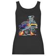 Classic Funny Fifties Muscle Car Hot Rod Dragster Cartoon Women Tank Top