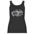 Classic Sixties Muscle Car Hot Rod Cartoon Illustration V2 Women Tank Top