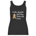 Cocker Spaniel And Wine Make Life Divine Women Tank Top