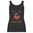 A Cup Of Coffee And Cats Solve Everything Creative 2022 Gift Women Tank Top