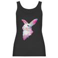 Cute Space Rainbow Gaussian Blur Rabbit Galactic Bunny Women Tank Top