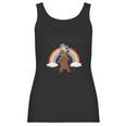 Dabbing Grizzly Bear Platypus Raccoon Rainbow Funny Women Tank Top