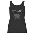 Womens Delta Crimson And Creme Elephant Women Tank Top