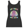 Womens Eat Trash Hail Satan Kawaii Pastel Goth Possum V-Neck Women Tank Top