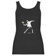 Flower Thrower White - Unofficial Banksy Women Tank Top