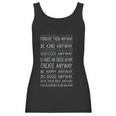 Forgive Them Anyway Mother Theresa Quote Women Tank Top