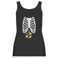 Fried Chicken Lovers Halloween Skeleton Rib Cage Xray Women Tank Top