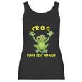 Frog Fully Rely On God Christianity Gift Women Tank Top