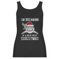 Funny Im Dreaming Of A Great White Christmas Gift Shark Women Tank Top