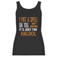 Funny Halloween Nurse Rn Medical Haldol Spell Medical Er Icu Women Tank Top