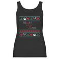 Funny Pharmacist Pharmacy Ugly Christmas Xmas Women Tank Top