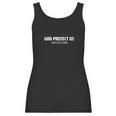 God Protect Us From Your Followers Funny Atheist Women Tank Top