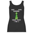 Grinch Funny Win Christmas Rock Paper Scissors Women Tank Top