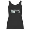 Hulk Mode On Funny Graphic Gym Workout Top Sarcastic Saying Adult Humor Women Tank Top