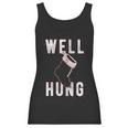 Well Hung Funny Christmas Stocking Offensive Humor Xmas Gifts Women Tank Top