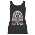 Introverted But Willing To Discuss Lug Bags Rainbow Women Tank Top