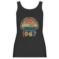 Womens January 1967 Vintage 55 Years Old Retro 55Th Birthday Gift V-Neck Women Tank Top