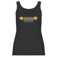 Womens Jeep Pride 7-Slot Grille Rainbow Women Tank Top