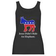 Jesus Didnt Ride An Elephant Vintage Democrat Donkey Women Tank Top