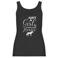 Just A Girl Who Loves Horses Equine Bareback Women Tank Top