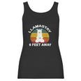 Llamastay 6 Feet Away Cute Yoga Llama Stay Social Distancing Women Tank Top