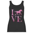 Love Horses Pink Logo Women Tank Top