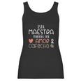 Maestra Espanol Playera Gift Regalo Spanish Teacher Women Tank Top