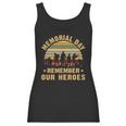 Memorial Day Remember Our Heroes Womens Triblend Scoop Women Tank Top