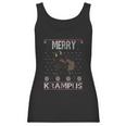 Merry Krampus Demon Claus Christmas Women Tank Top